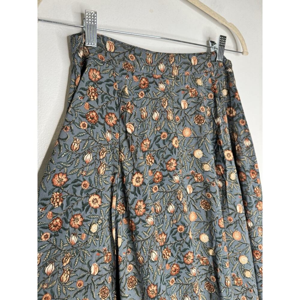 NWT Joyfolie Mia Joy Cala Maxi Skirt Teal Vine Print Size Small - Picture 4 of 8